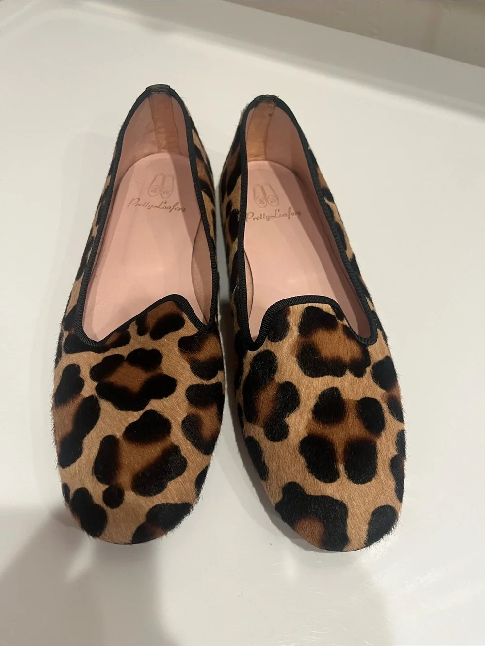 Pretty Loafers Leopard Print Slip-On Flats - Brown/Black